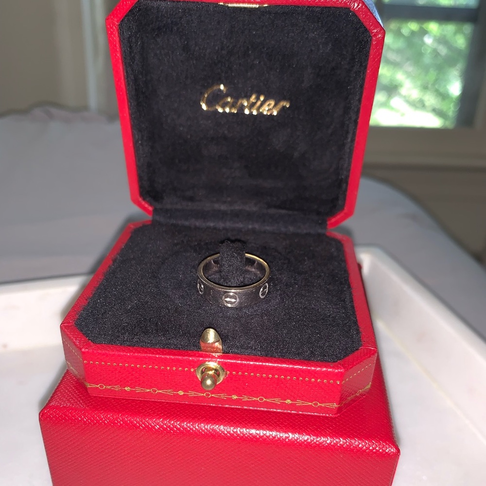 Cartier Love Ring White Gold